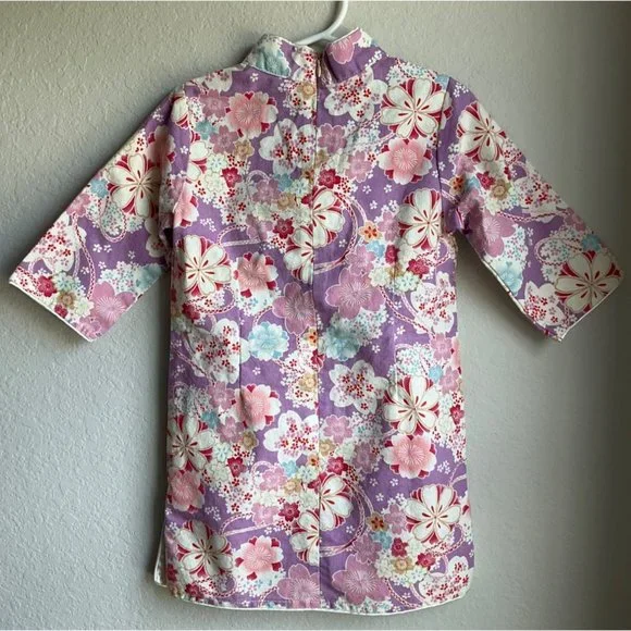 Tonglehui Girl's Linen and Cotton summer Chinese dress size 3 - Picture 2 of 10